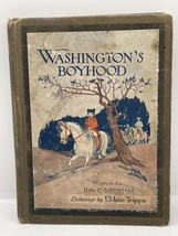 Washington&#39;s Boyhood by Ida C Mirriam 1926 Whitman Publishing Vintage Book - £5.07 GBP