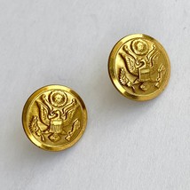 Vintage U.S. Army Great Seal Button Gold Tone City Button Works 16 mm Se... - £12.56 GBP