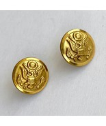 Vintage U.S. Army Great Seal Button Gold Tone City Button Works 16 mm Se... - £12.47 GBP