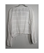 Bella Dahl  Shirt Women&#39;s L White Long Blouson Sleeve - $47.39 CAD