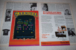 Carnival OVER-SIZED Video Game Magazine Advertising Print Ad Retro Vintage - £9.17 GBP