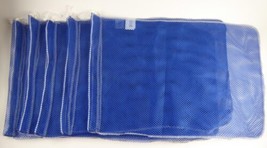 Royal Blue Mesh Sports Equipment 18x26 Drawstring Bags Laundry Beach Lot... - $19.79