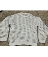 Casual Classics Lord &amp; Taylor Sweater Mens Large Crew Neck Made USA Vintage - £23.33 GBP
