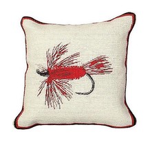Throw Pillow Ultra Needlepoint,Petit Point Hair Fly 12x12 Dry Mixed - £159.56 GBP