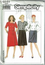 Simplicity Sewing Pattern 9561 Miss Petite Culottes Jacket Size 4-10 - $7.84