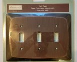 Allen Roth Baker Triple Toggle Wall Plate Dark Oil-Rubbed Bronze Finish ... - £7.88 GBP