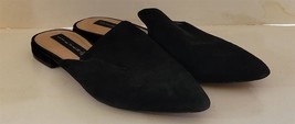 Womens 10M Steven by Steve Madden Valent Black Suede Leather Mules Shoes - £15.03 GBP