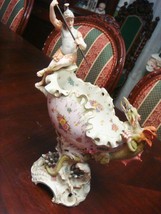 E. &amp; A. MULLER-Germany-c1900s footed figural bowl, Roman soldier fightin... - $379.16