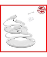 30ft 12V DC Extension Cable for Security Cameras - Weather-Resistant Duo... - $46.81 CAD