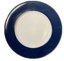 Royal Norfolk Navy Colbat Blue Rim 4-Salad Dessert Plates  7 1/2”D Stoneware - £15.51 GBP