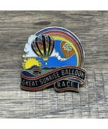 Vintage The Great Sunrise Balloon Race Hot Air Balloon Lapel Hat  KG JD - €6,87 EUR