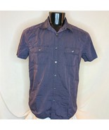 Men&#39;s Shirt Kenneth Cole Men&#39;s Button Up Shirt Purple Large - £7.47 GBP