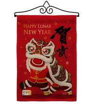 Bring Good Luck New Year Burlap - Impressions Decorative Metal Wall Hanger Garde - £27.05 GBP