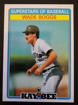 1987 Topps Kay-Bee Superstars of Baseball #4 Wade Boggs Boston Red Sox - $0.99