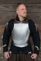 Larp 18ga Steel RFB Medieval Cuirass Knight Breastplate Warrior Armor Costume II - £128.99 GBP