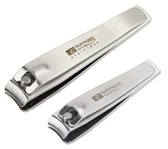 Solingen Nail Clippers | 2 Pcs Professional Sharp Tools Set | Stainless Steel Me - £19.17 GBP