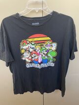 Super Mario Brothers Cast Of Characters Nintendo Shirt Size XL Black Rare - $6.81
