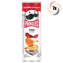 7x Cans Pringles Pizza Flavored Potato Crisps Chips 5.57oz ( Fast Shipping ) - £27.54 GBP