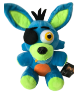 LARGE 16 inch FNAF FOXY BLUE BLACKLIGHT NEON PLUSH FIVE NIGHTS AT FREDDY... - $26.45