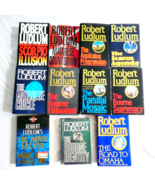Robert Ludlum 10 Hardcover Book Lot 1 PB Jason Bourne Identity Great Con... - $48.50