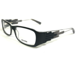 Miu Miu Eyeglasses Frames VMU19C 5BM-1O1 Clear Black Gray Square 53-16-130 - £111.94 GBP