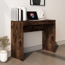 Desk Smoked oak Engineered wood Standard Modern Desk - $129.49