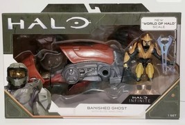 Halo Infinite 4&quot; Banished Ghost With Elite Warlord Set- NIB Ages 8+ - £15.24 GBP