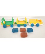 Playschool Li&#39;l Playmates Airport Play Set 3 Luggage Carts/Truck 4 Suitc... - $12.99