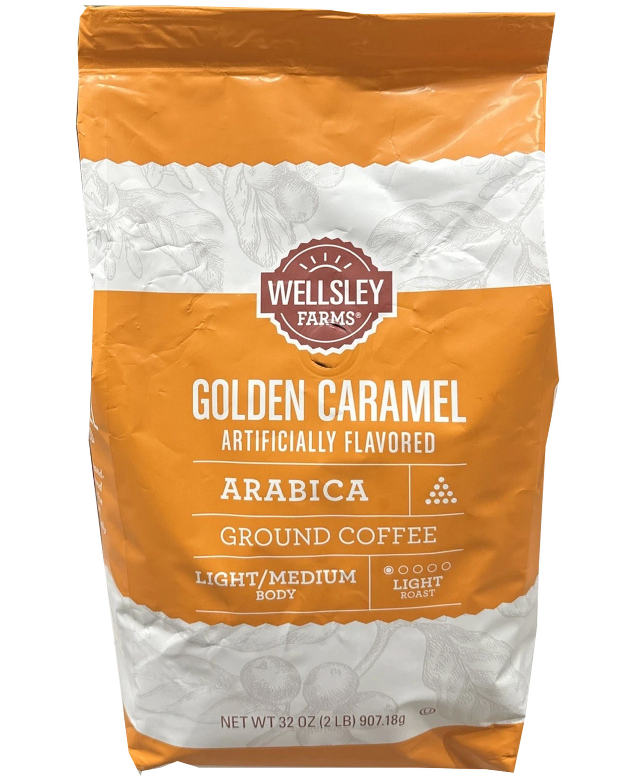 Wellsley Farms Golden Caramel Arabica Ground Coffee Light Roast, 32 Ounce - $26.70