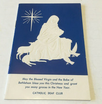 Vintage Catholic deaf club the Christmas mass at midnight  booklet - £15.53 GBP