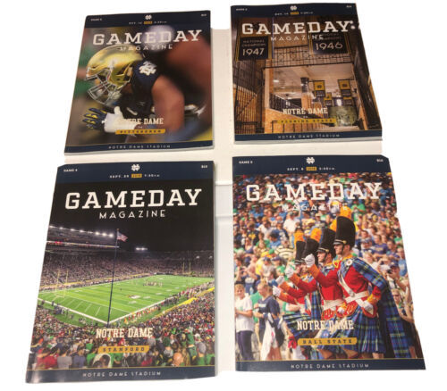 University Of Notre Dame “Gameday” Magazine Lot Of 4 2018 Stanford Etc. - $46.45