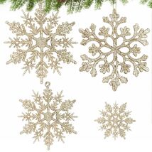 Langley Christmas Snowflake Ornaments Set Rose Gold 36pcs 4 Sizes - $69.92 MXN Langley Christmas Snowflake Ornaments Set Rose Gold 36pcs 4 Sizes - $69.92 MXN