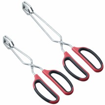 Stainless Steel Scissor Tongs 10-Inch And 12-Inch Set, Set Of 2 - £20.74 GBP