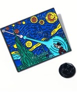 New! Dragon Ball Z Metal Enamel Pin! Starry Night Goku Kamehameha Blast Pin - $5.50
