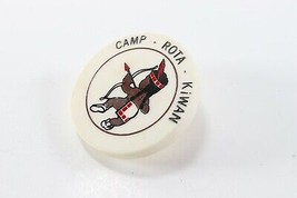 Vintage Camp Rota Kiwan Plastic Round Bow Arrow Boy Scout BSA Neckerchie... - £14.00 GBP