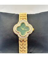 Women’s Four Leaf Clover Green Dial 31mm Crystal Watch Working New battery - $23.28 CAD