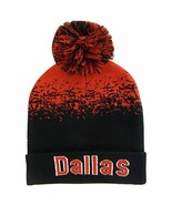 Dallas Men&#39;s Digital Fade Winter Knit Pom Beanie Hat (Red/Black) - $20.44 CAD