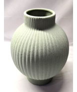 Modern Home Decor KAVANA Vase - 11&quot; Footed Balloon Type With Vertical Ri... - $33.58