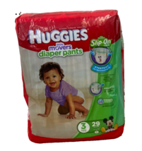 Vintage 2010 Huggies Little Movers Slip-On Diapers Size 3 -  26 Diapers - $44.99