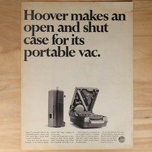 Vtg Hoover Portable Vacuum Cleaner Full Page Ad from 1967 10 1/8"x13 3/8" - $13.37