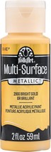 FolkArt multisurface metallic paint 2 oz Bright Gold - $250.71 MXN