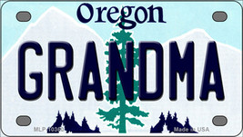 Grandma Oregon Novelty Mini Metal License Plate Tag - $14.95