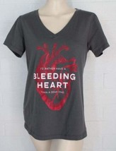 Ideal T Next Level Ladies Cut M L Gray Bleeding Heart T-Shirt John Pavlo... - £10.85 GBP