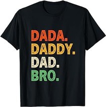 Dada Daddy Dad Bro Funny Fathers Day Retro Vintage T-Shirt - £12.59 GBP+