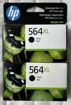 HP 564XL Black Ink Cartridge Twin Pack 2 X CN684WN Genuine OEM Sealed Re... - $39.98