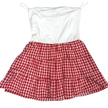 NWT Thirty Thirty LA Gingham Tiered Strapless Sundress Cottagecore Dress L - $24.75