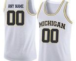 Any name michigan wolverines basketball jersey white thumb155 crop
