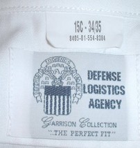 US Federal Gov&#39;t DLA Garrison white long sleeve shirt, 15X34; Ashland 2001 - $25.00