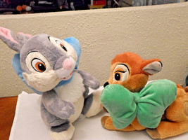 Set of Disney Easter Bambi and Thumper Plush Stuffed Animals - £15.79 GBP