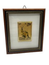 Australia 23 Kt. Gold Leaf Framed Kangaroo 5&quot; Travel Souvenir Framed Art - £25.35 GBP